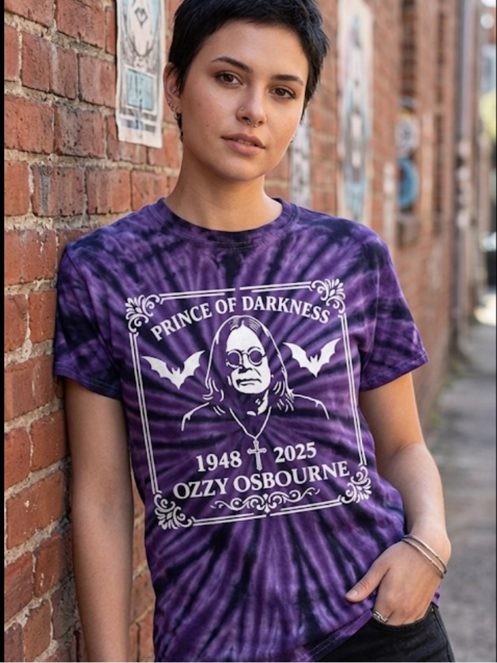 Ozzy Osbourne "Prince of Darkness" memorial Shirt